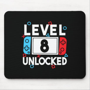 8 Unlocked Gamer 8th Birthday Video Game Boys 1  Mouse Pad