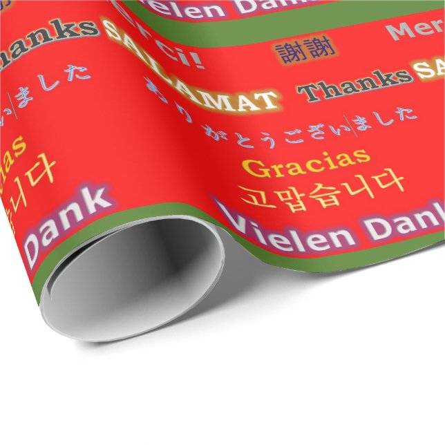 8 Ways of Saying Thank You Wrapping Paper (Roll Corner)
