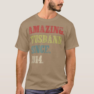 8 Wedding Aniversary Gift Him Amazing Husband Sinc T-Shirt