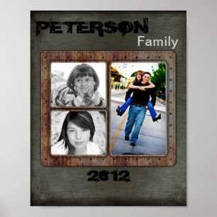 8"x10" 4 Slot Family Collage Montage Urban Blade Poster