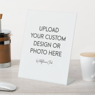 8" x 10" Plastic Pedestal Stand Sign