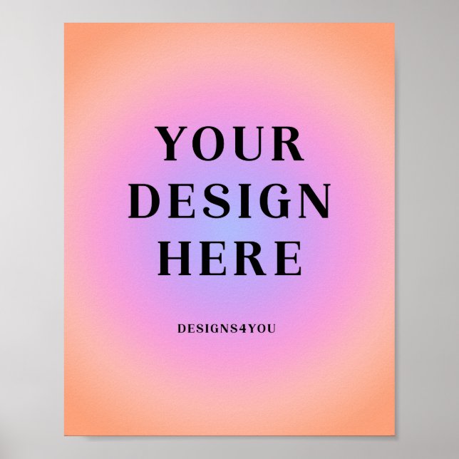 8 x 10 Vertical Printed Art Poster (Front)