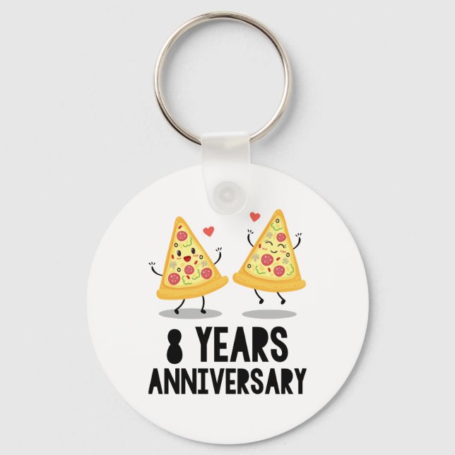 8 year anniversary key ring (Front)