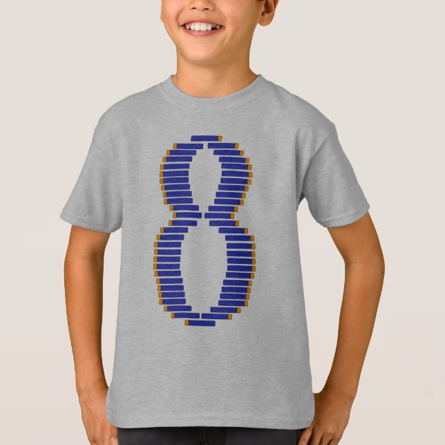 8 year birthday shirt (Front)