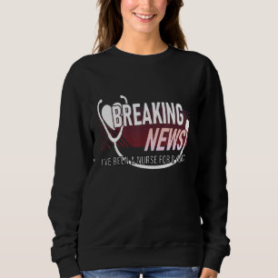 8 Year Nurse Work Anniversary 8th Year Employee Ap Sweatshirt