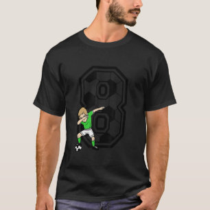 8 Year Old Boy Soccer Player 8th Birthday Kids 1 T-Shirt