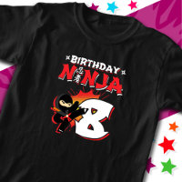 8 Year Old Comic Book Style Ninja 8th Birthday