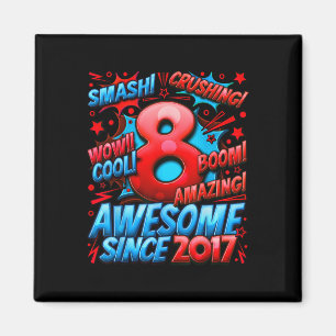 8 Year Old Gifts For Boys 8th Birthday Boy 8 Year Magnet