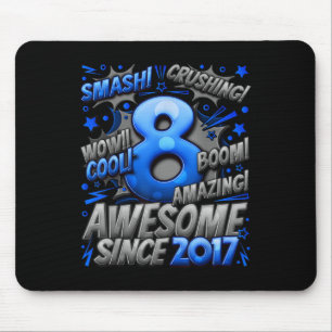 8 Year Old Gifts For Boys 8th Birthday Boy 8 Year  Mouse Pad
