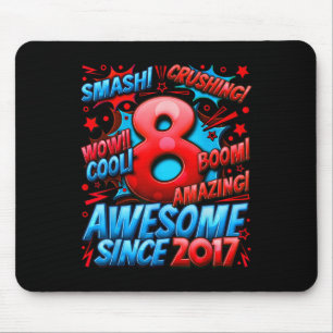 8 Year Old Gifts For Boys 8th Birthday Boy 8 Year Mouse Pad