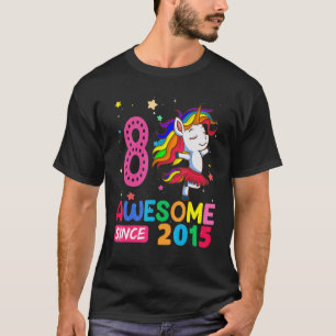 8 Year Old Girls Teens Unicorn 8th Birthday T-Shirt