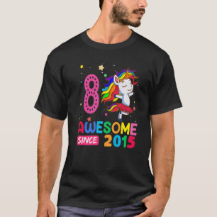 8 Year Old Girls Teens Unicorn 8th Birthday T-Shirt