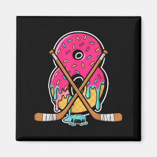 8 Year Old Hockey Ice Cream Drip Youth 8th Birthda Magnet