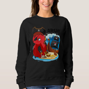 8 Year Old Pirate Birthday Pirates Ship Arr 8th Bi Sweatshirt