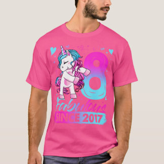 8 Year Old Unicorn Gifts For Girls 8Th Birthday Gi T-Shirt