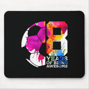 8 Years Of Being Awesome Soccer 8th Birthday _1  Mouse Pad