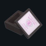 8 years of love tourmaline two tone pink thank you gift box<br><div class="desc">Simple outline heart stone effect line art graphic green to pink on light pink 8th Tourmaline Wedding Anniversary gift box. Customise with your own choice of name and relationship. Currently reads to my wonderful wife Thank you for 8 years of love. Ideal for an 8th anniversary tourmaline gemstone jewellery gift....</div>