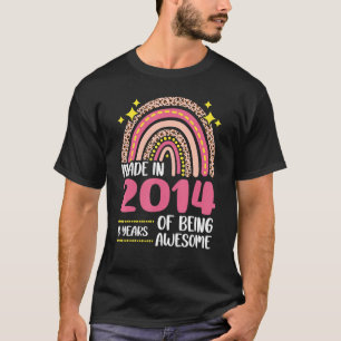 8 Years Old 8th Birthday Born In 2014 Women Girls T-Shirt