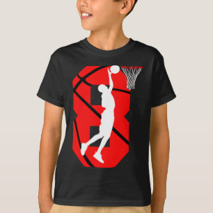 8 years Old 8th Birthday Boy Basketball lovers T-Shirt