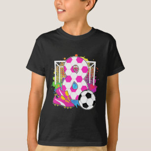 8 Years Old Birthday Girl 8th Birthday Soccer Them T-Shirt