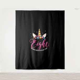 8 Years Old Birthday Girl Gifts Unicorn 8th Birthd Tapestry