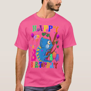 8 Years Old Chameleon 8Th Birthday Girl Chameleon T-Shirt