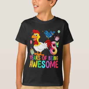 8 Years Old Chicken 8th Birthday Girl Chicken Part T-Shirt