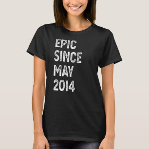 8 Years Old Epic Since May 2014 8th Birthday Boys T-Shirt