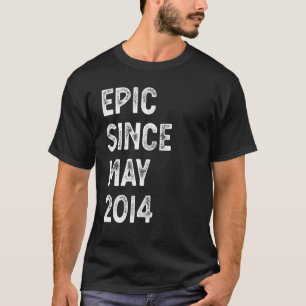 8 Years Old Epic Since May 2014 8th Birthday Boys T-Shirt
