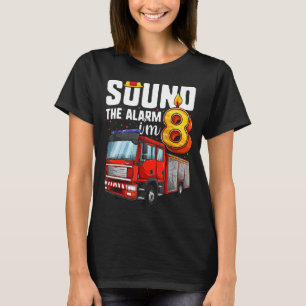 8 Years Old Firetruck Birthday Boy Firefighter 1 T-Shirt