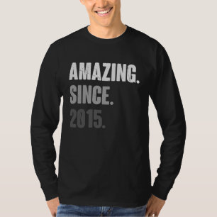 8 Years Old Vintage 2015  Birthday 8th Decoration  T-Shirt