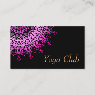 8. Yoga Center, yoga, sports,  Golden mandala Business Card
