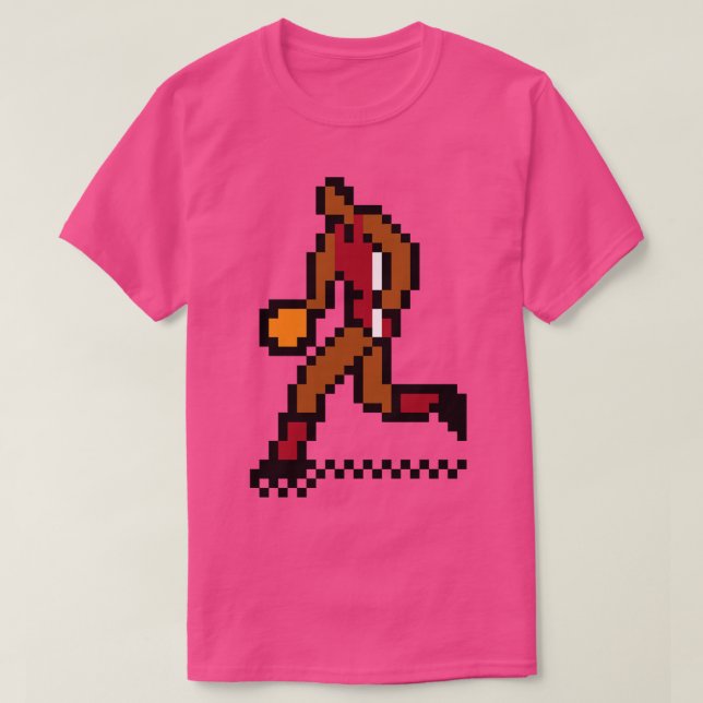 8Bit Basketball Alabama TShirt (Design Front)