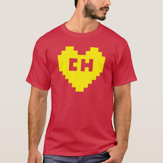 8Bit El Chapuln Heart T-Shirt (Front)