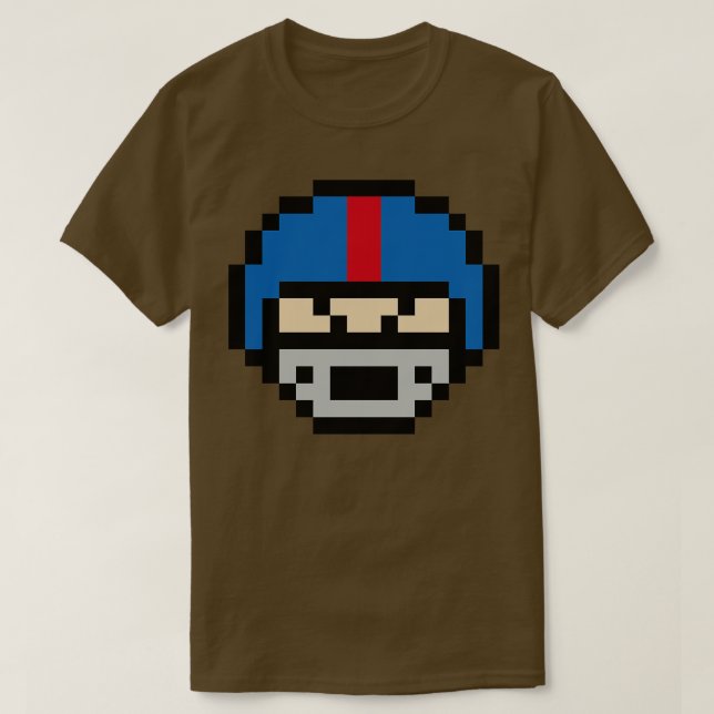 8Bit Helmet Head Oxford T-Shirt (Design Front)