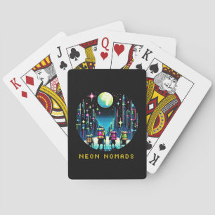8bit Neon Nomads - Cyberpunk City Adventure Playing Cards
