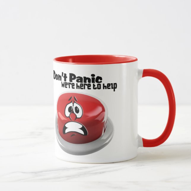 #8Don't Panic Ringer Mug (Right)