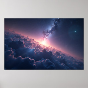 8K Multiverse Horizons: Milky Way & Parallel Dimen Poster