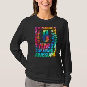 8th Birthday 8 Years Old Retro Tie Dye Hippie T-Shirt