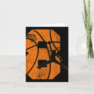 8th Birthday Basketball 7 Yr Bday Party 8yr Eight Card