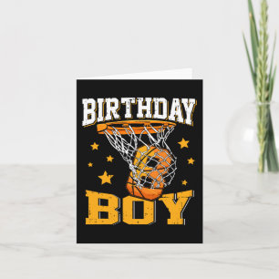 8th Birthday Basketball Boy 8 Year Old Basketball Card