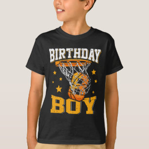 8th Birthday Basketball Boy 8 Year Old Basketball  T-Shirt