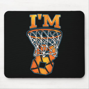 8th Birthday Basketball Player I'm 8 Boys Girls B- Mouse Pad