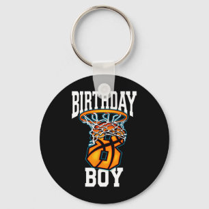 8th Birthday Bysketbyll 8 Years Old Kids Gift 1 Key Ring