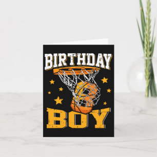 8th Birthday Bysketbyll Boy 8 Year Old Bysketbyll  Card