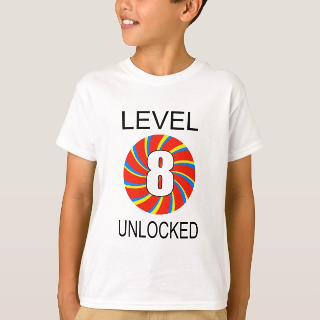 8th Birthday Computer Gamer T-Shirt (Front)