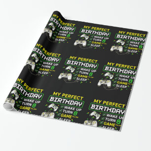 8th Birthday Gaming Boy Birthday gift for gamer Wrapping Paper