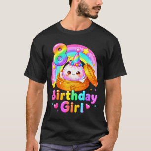 8th birthday girl dumpling kawaii pastel anime 8 T-Shirt