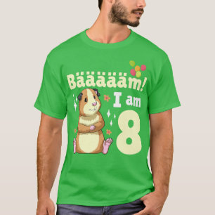 8th Birthday Guinea Pig Themed Birthday Party 8 Ye T-Shirt