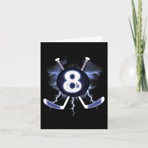 8th Birthday - Ice Hockey 8 Years Old Gift Card